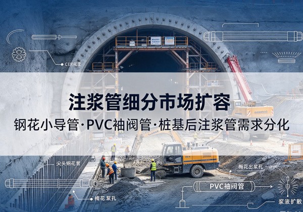 赤峰注浆管细分市场扩容，隧道钢花小导管、PVC 袖阀管、桩基后注浆管需求分化